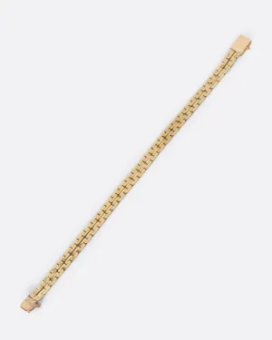 Double Flat Cable Link Bracelet