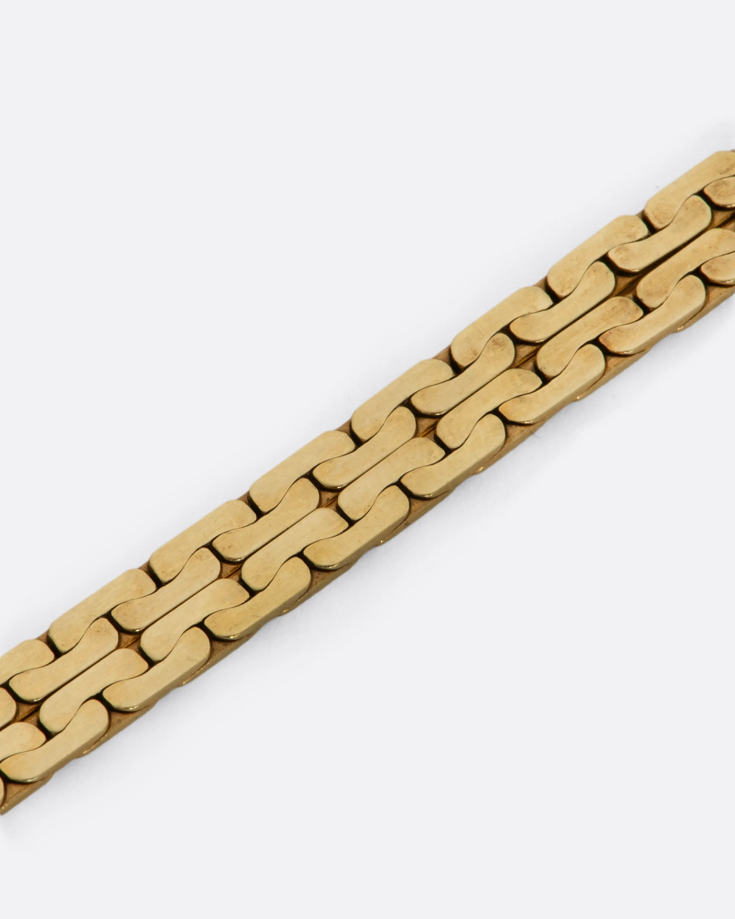 Double Flat Cable Link Bracelet