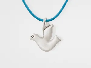 Dove Pendant in Oxidized Sterling Silver