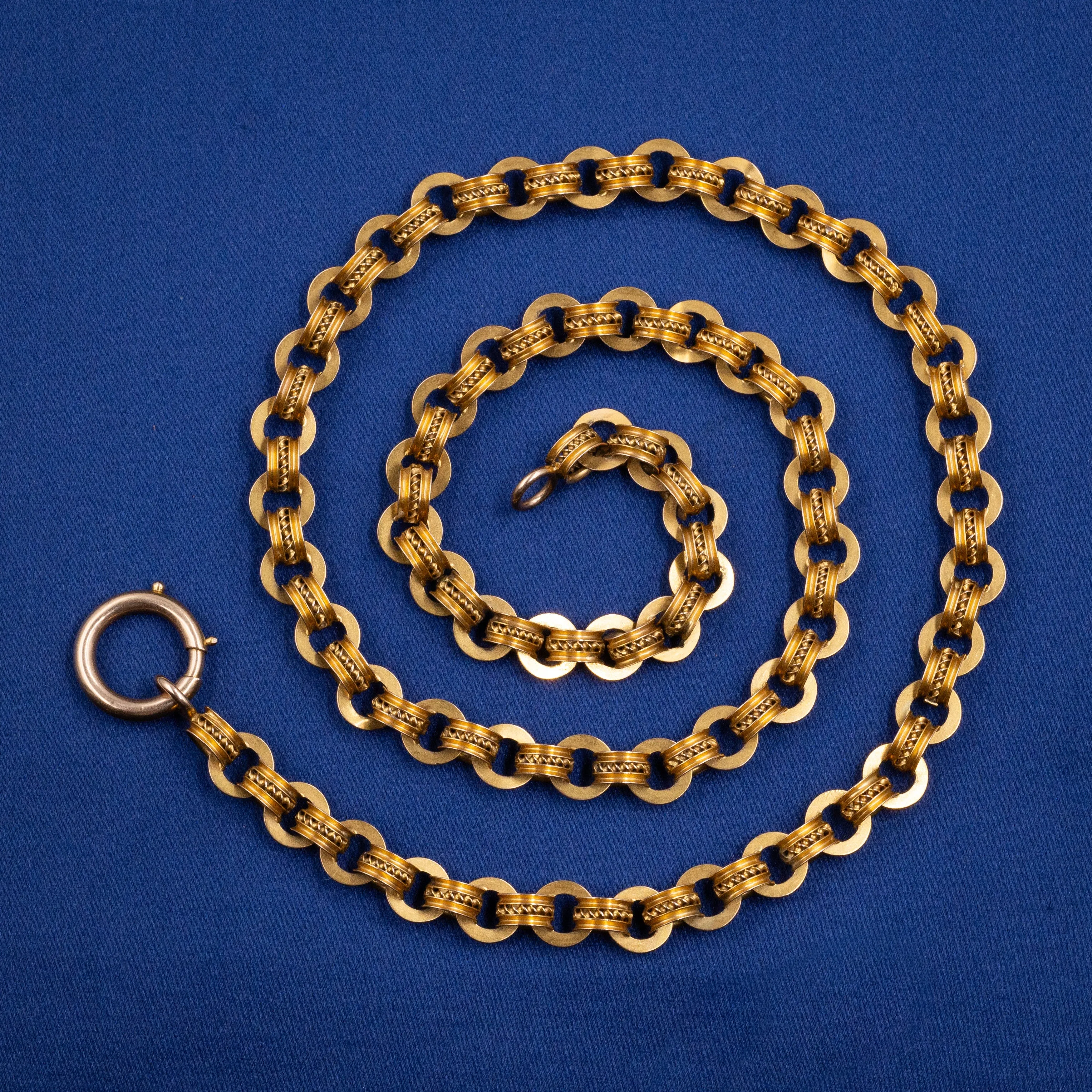 Early Victorian Contrast Link Chain