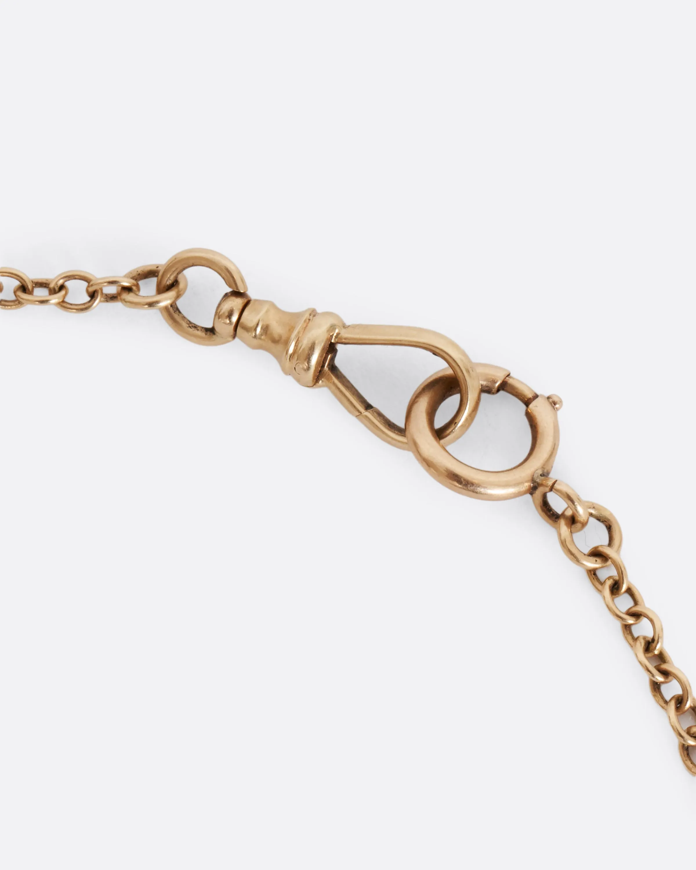 Elongated Link Watch Chain Necklace