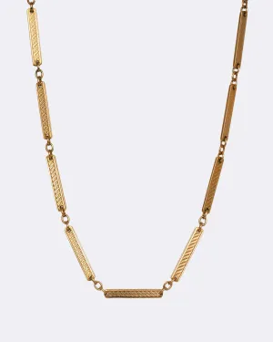 Elongated Link Watch Chain Necklace