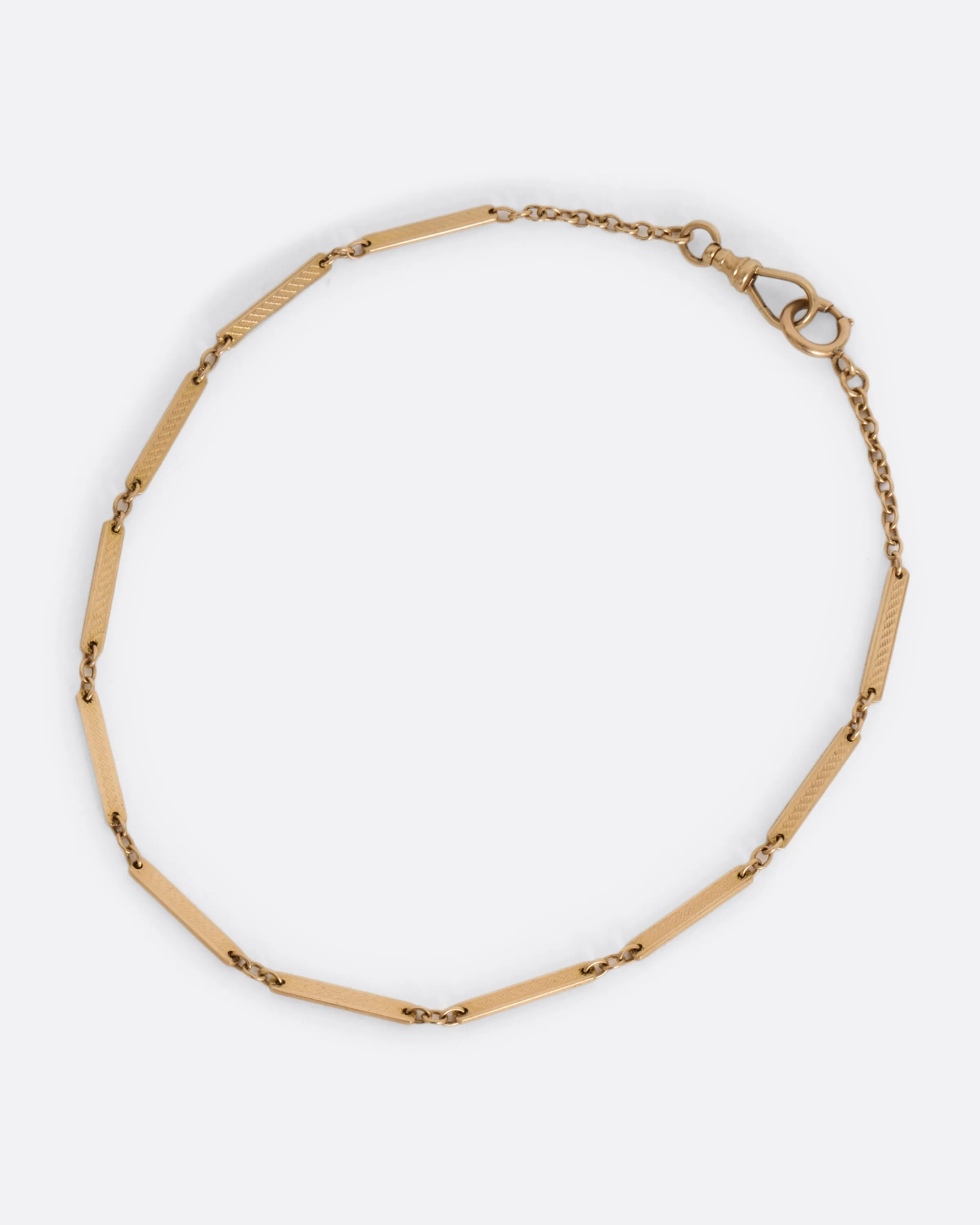 Elongated Link Watch Chain Necklace