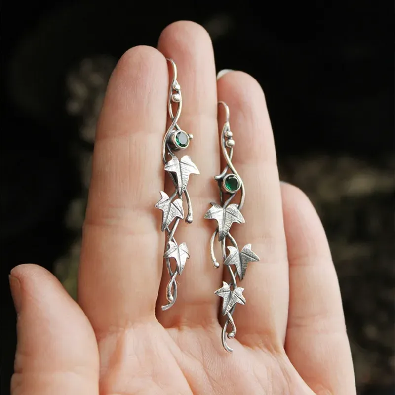 Elven Ivy Leaf Earrings