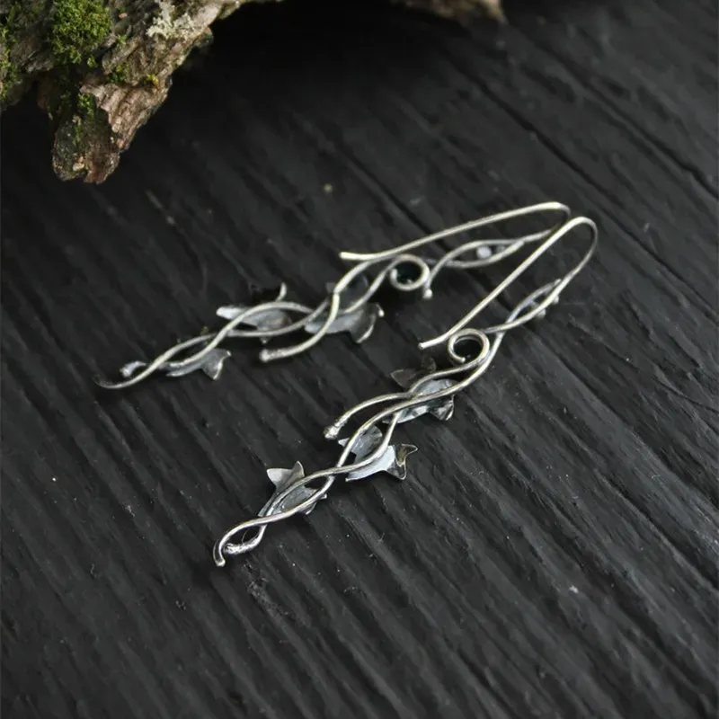 Elven Ivy Leaf Earrings