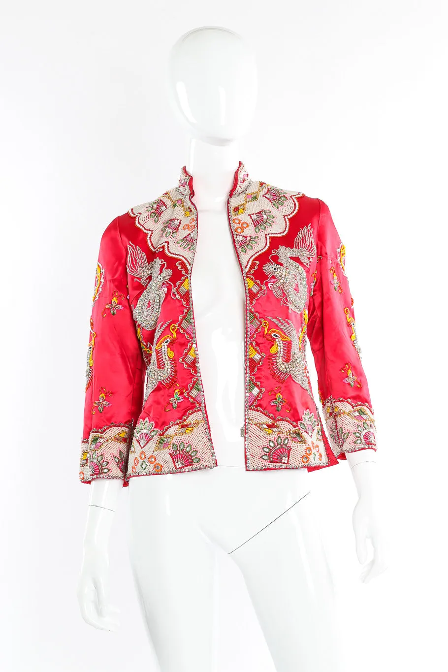 Embellished Satin Dragon Jacket