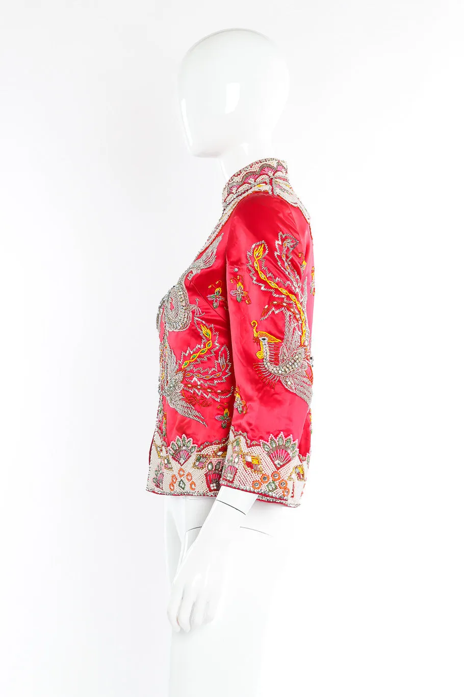 Embellished Satin Dragon Jacket