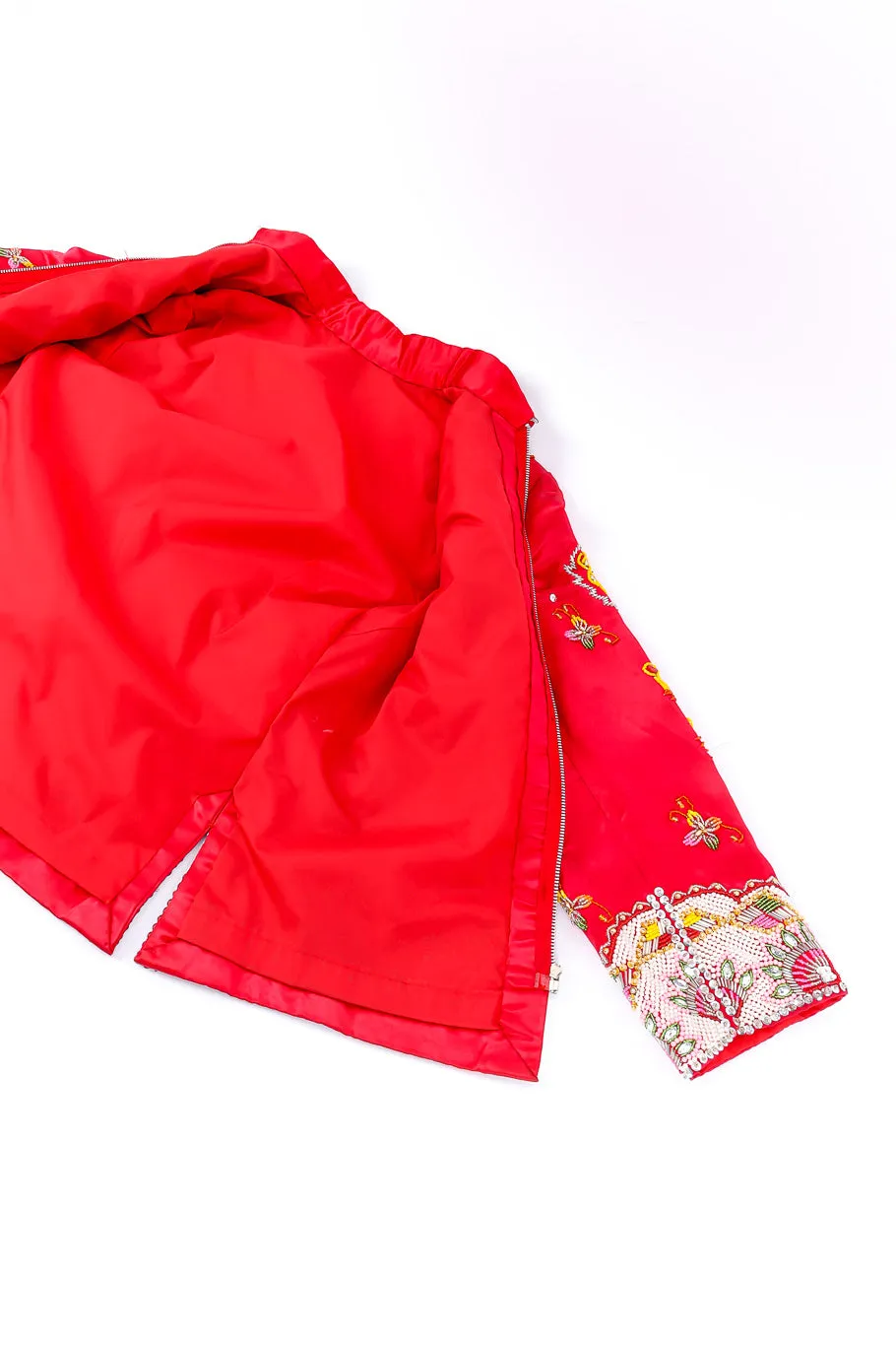 Embellished Satin Dragon Jacket