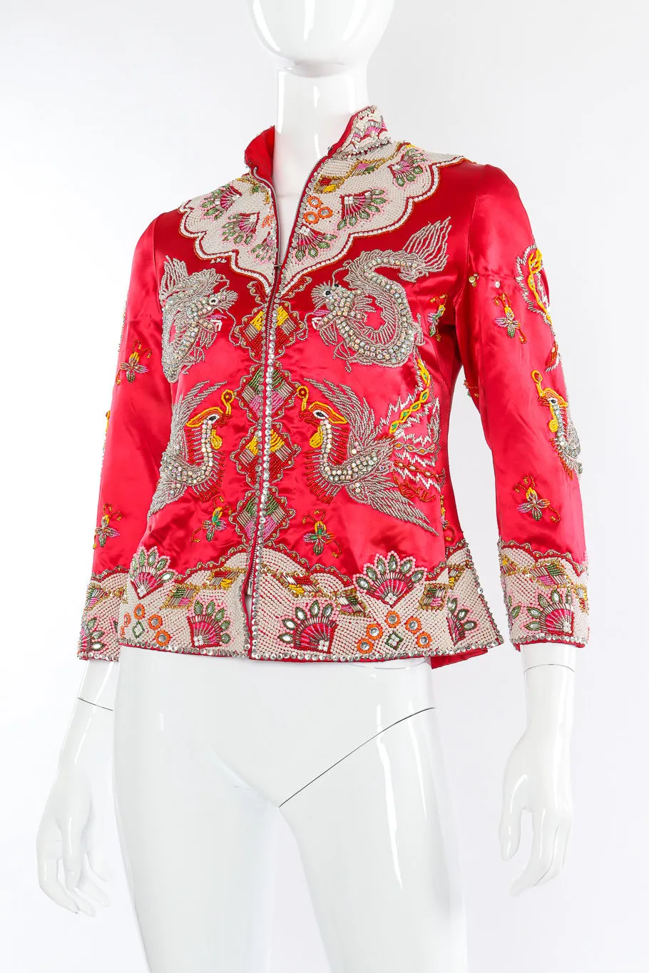 Embellished Satin Dragon Jacket