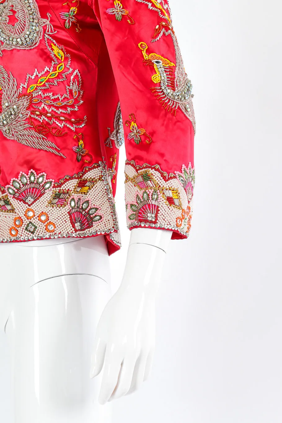 Embellished Satin Dragon Jacket