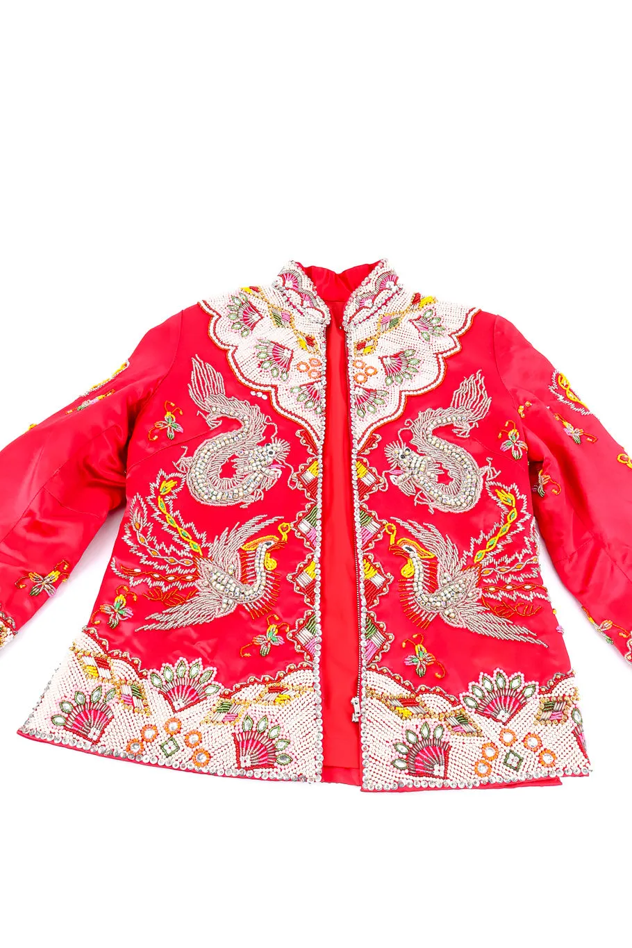 Embellished Satin Dragon Jacket