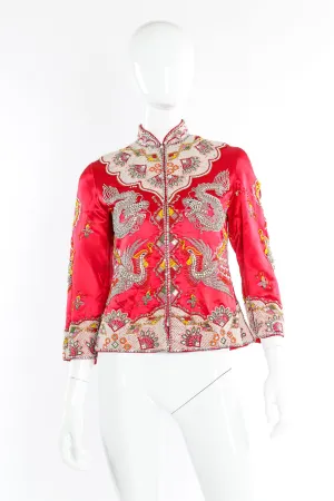 Embellished Satin Dragon Jacket
