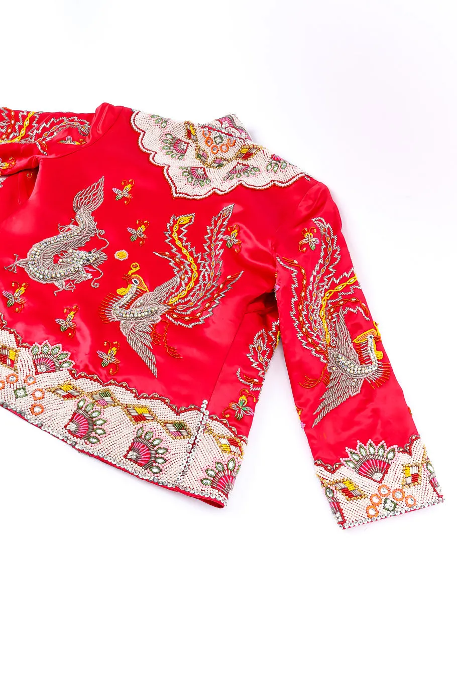 Embellished Satin Dragon Jacket