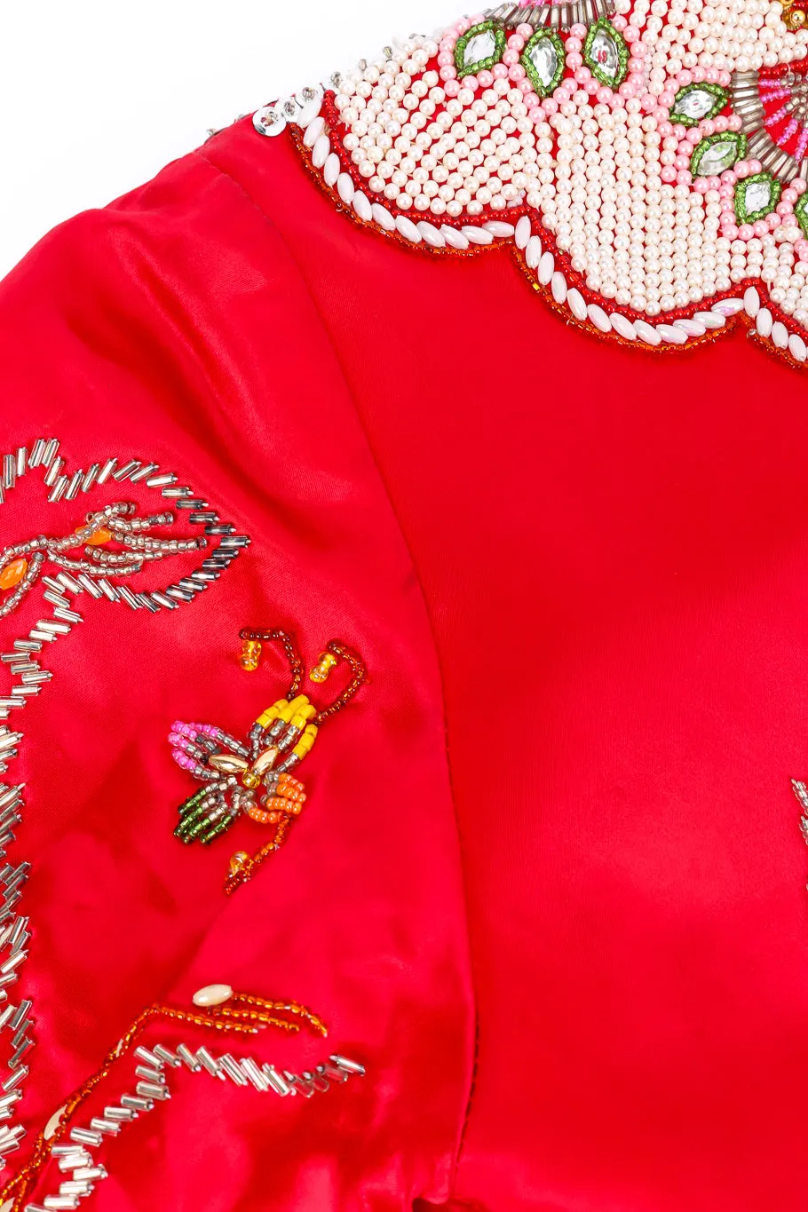 Embellished Satin Dragon Jacket