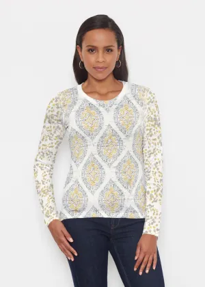 Etched Motif (8014) ~ Signature Long Sleeve Crew Shirt