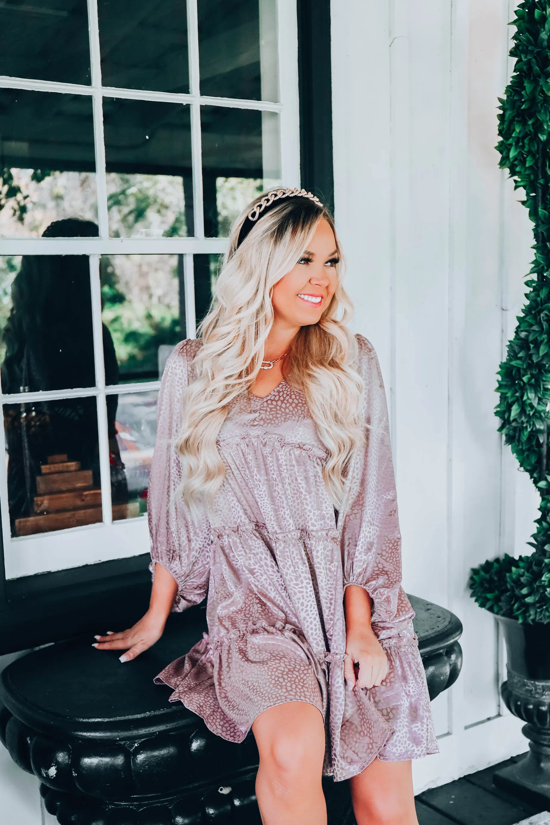 Everleigh Empire Waist Dress - Taupe S-3X