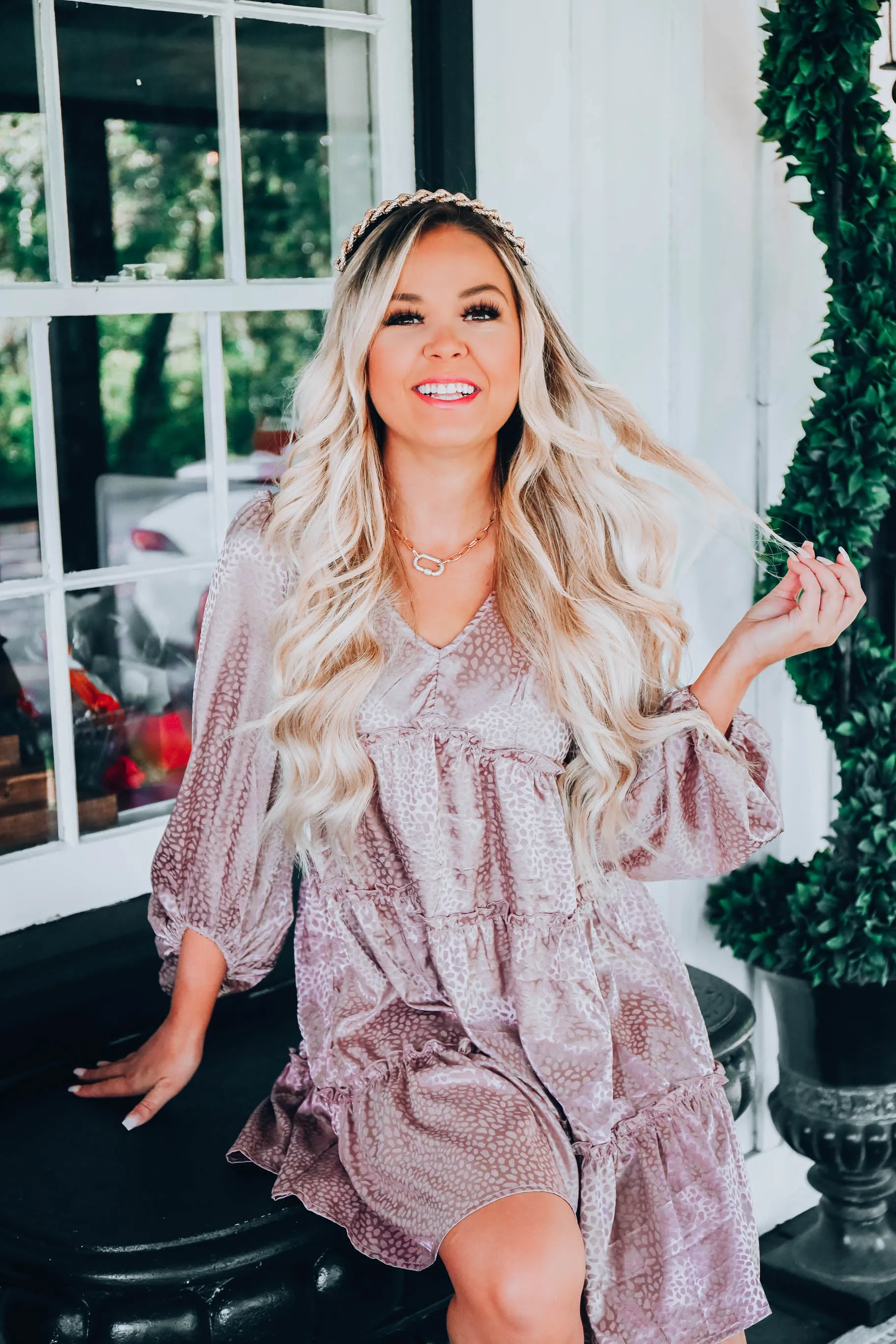 Everleigh Empire Waist Dress - Taupe S-3X