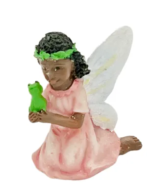 Fairy holding a frog
