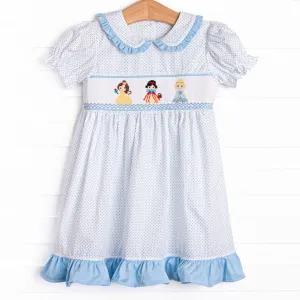 Fairytale Favorites Smocked Dress, Blue