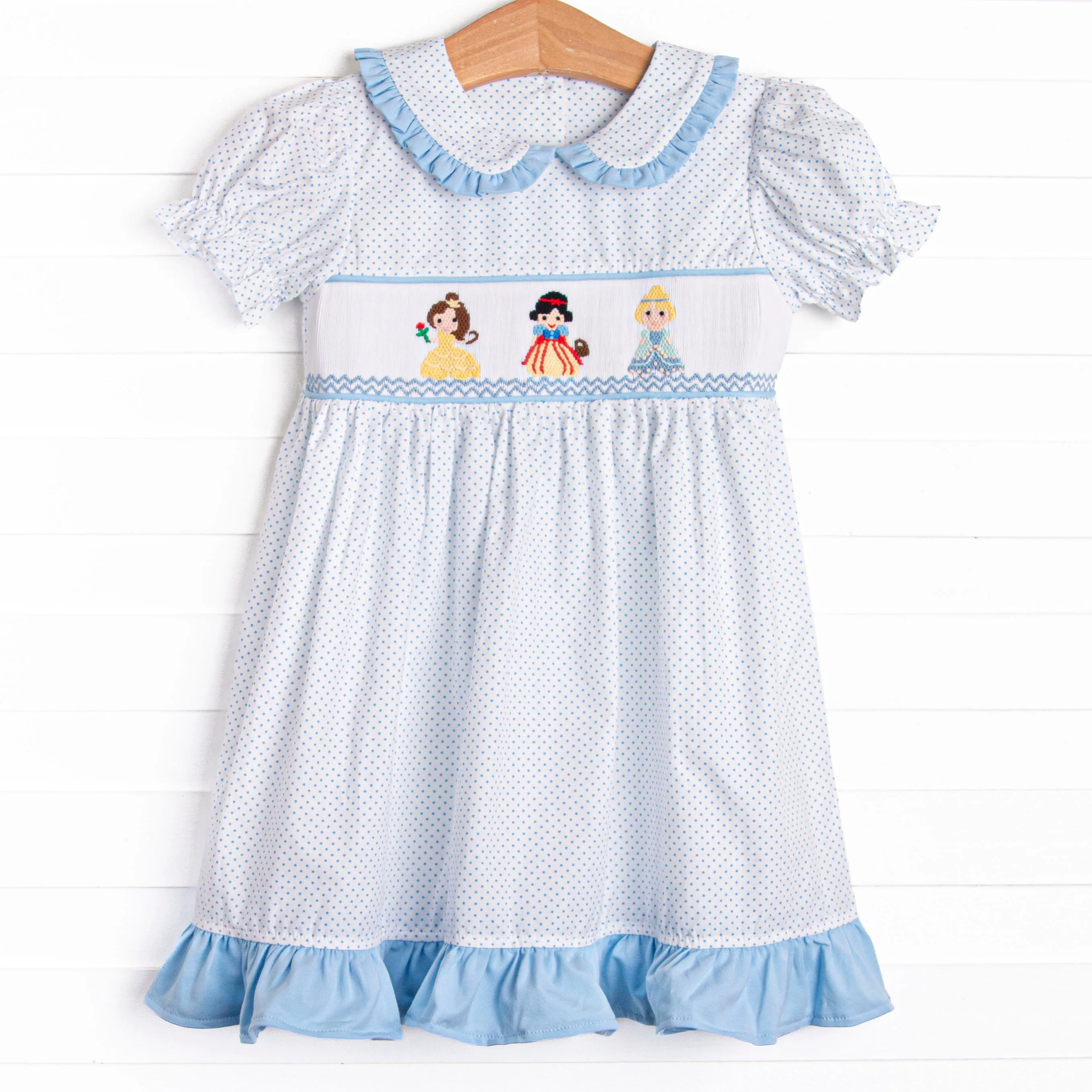 Fairytale Favorites Smocked Dress, Blue