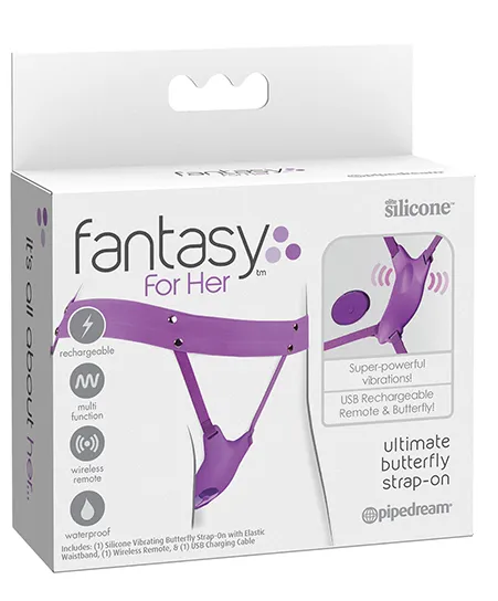 Fantasy For Her Ultimate Butterfly Strap On Vibrator