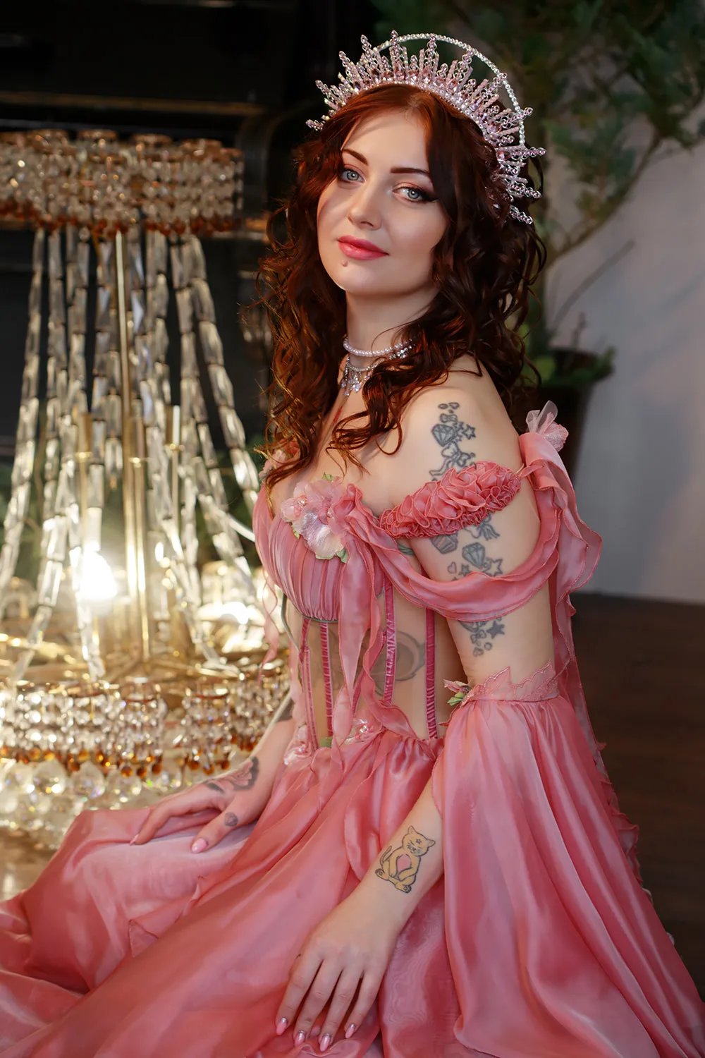Fantasy pink pastel dress
