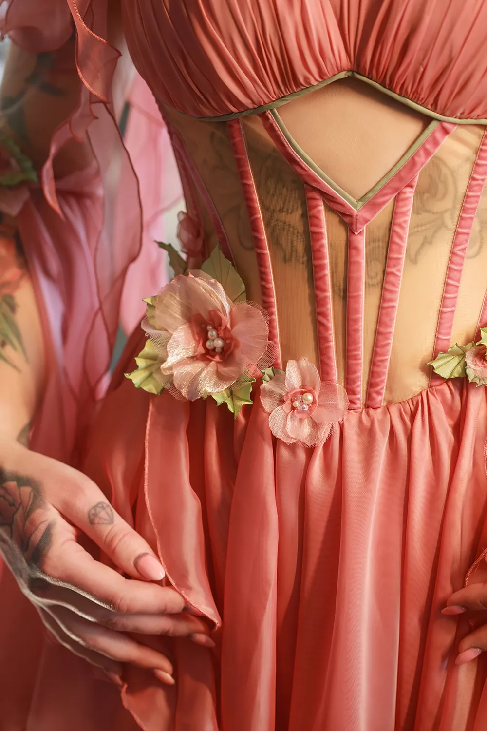Fantasy pink pastel dress