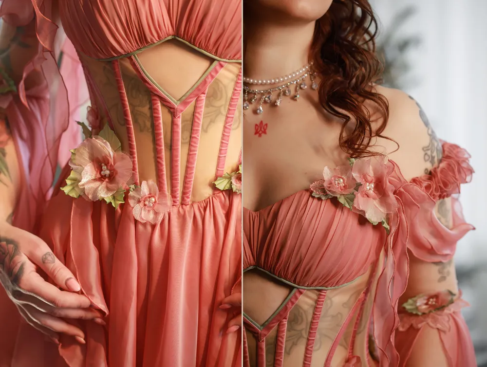 Fantasy pink pastel dress