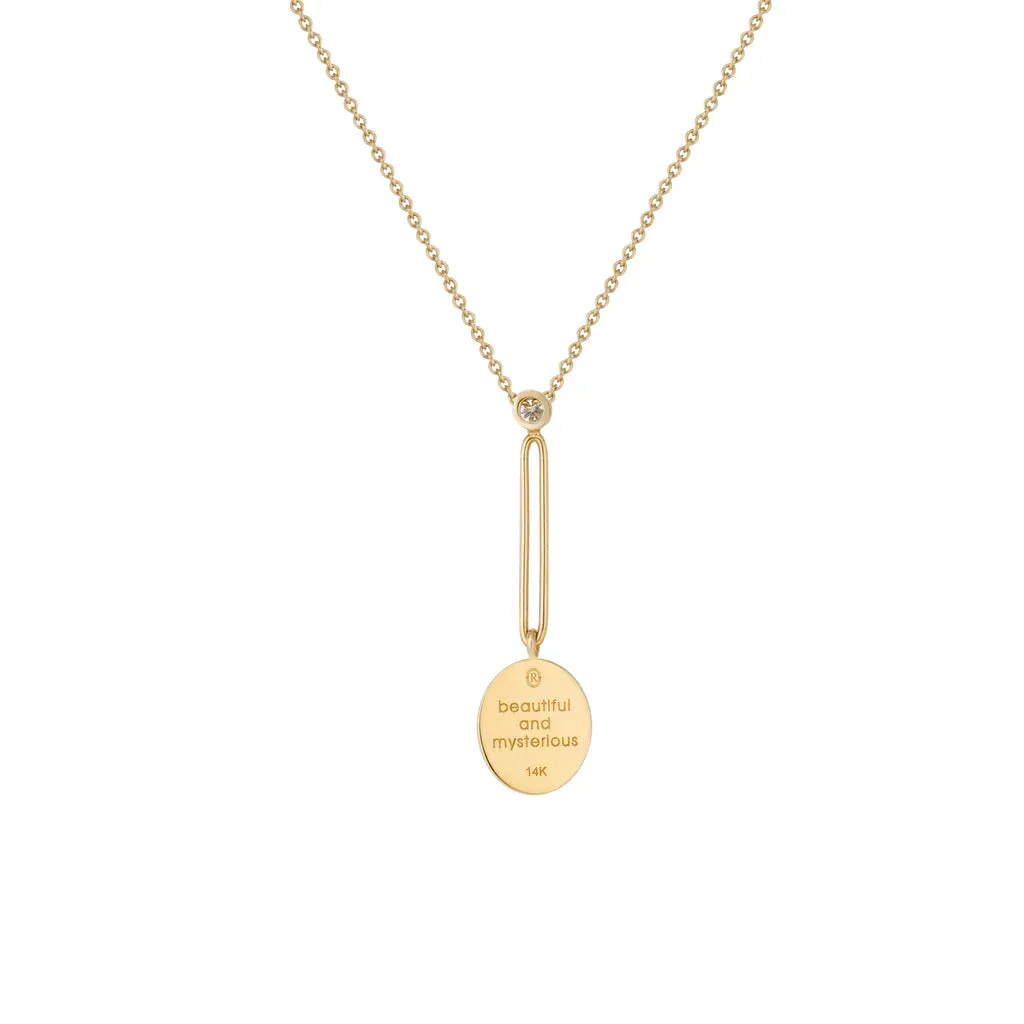 Fantasy Unicorn Signet Pendant Necklace