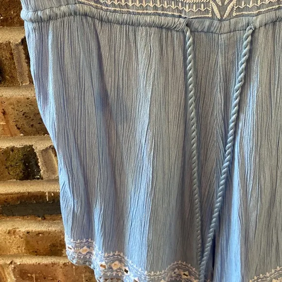 Farm Rio flutter sleeve romper, mirrored sequins, drawstring waist, W’s S