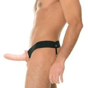 Fetish Fantasy 6 Inch Hollow Dildo & Strap-on Harness - Vanila