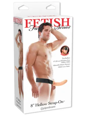 Fetish Fantasy 8 in. Hollow Strap On Flesh