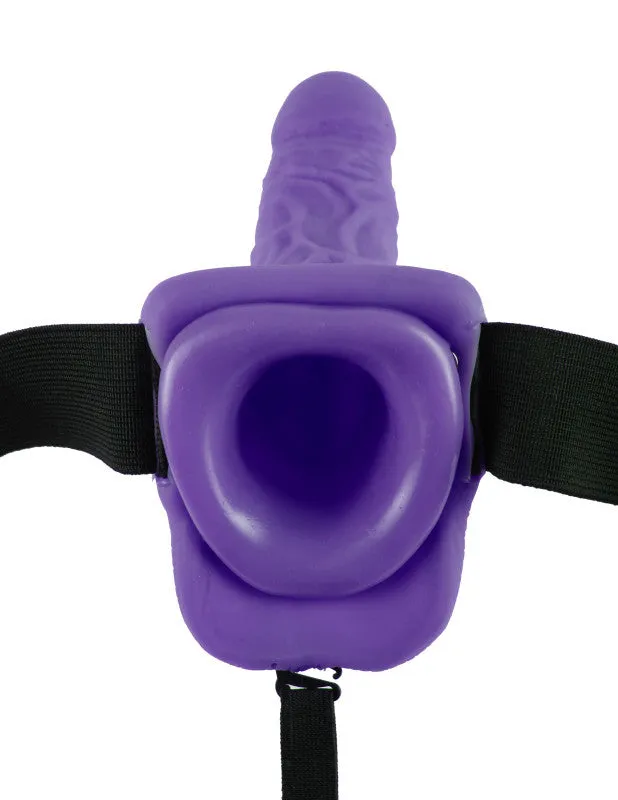 Fetish Fantasy Series 7 Inch Vibrating Hollow Strap-on With Balls