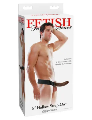 Fetish Fantasy Series 8" Hollow Strap-On - Brown