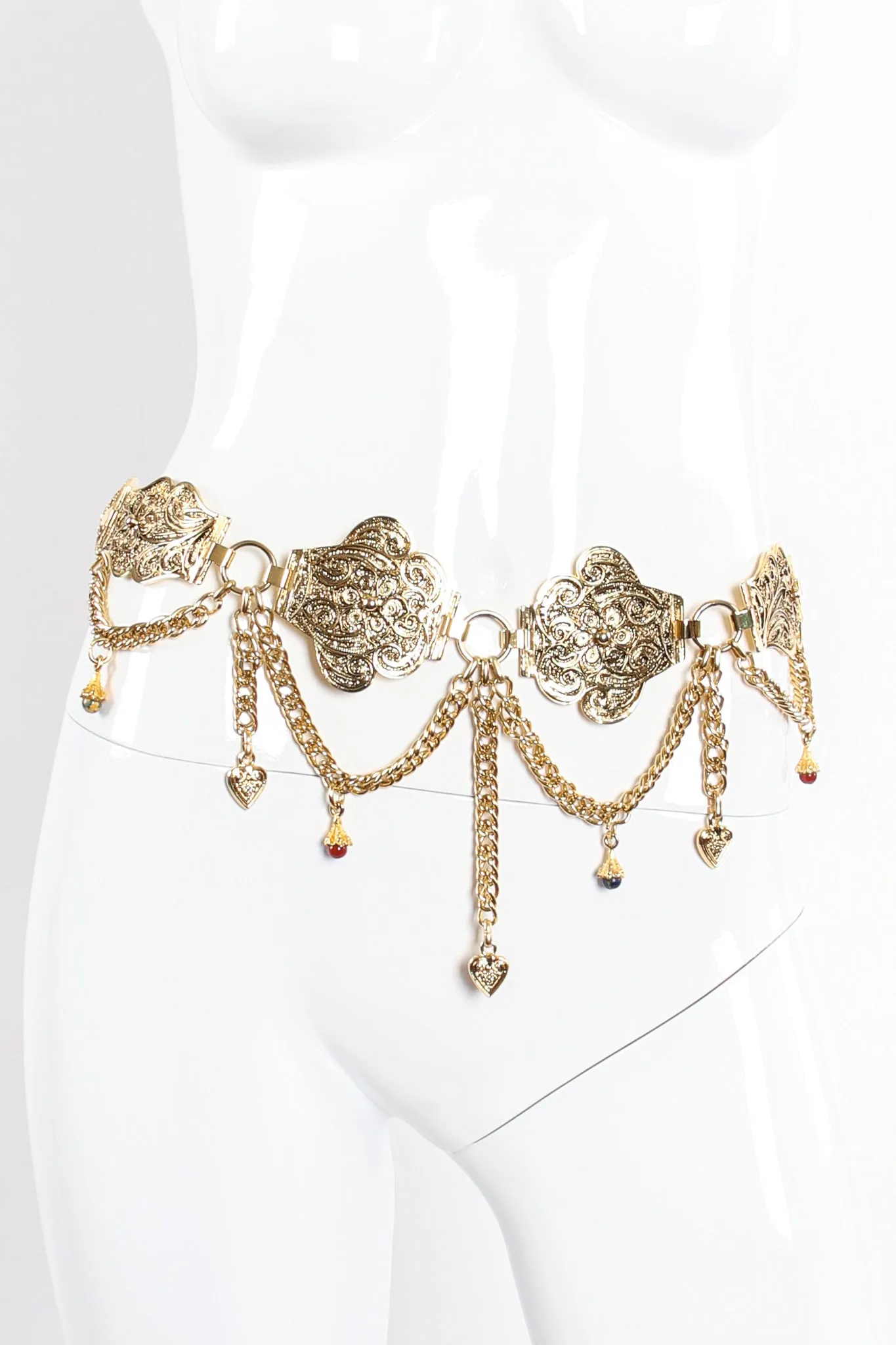 Filigree Draped Chain Belt