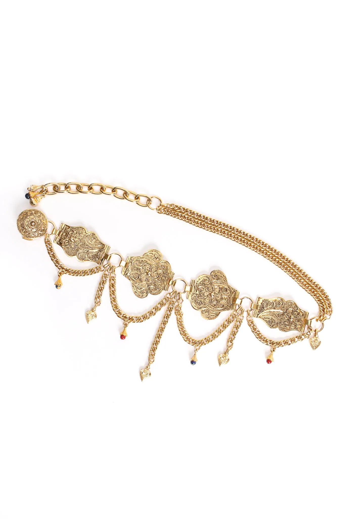 Filigree Draped Chain Belt