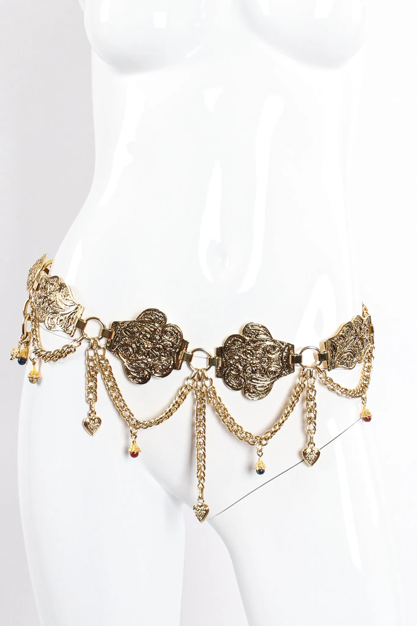 Filigree Draped Chain Belt