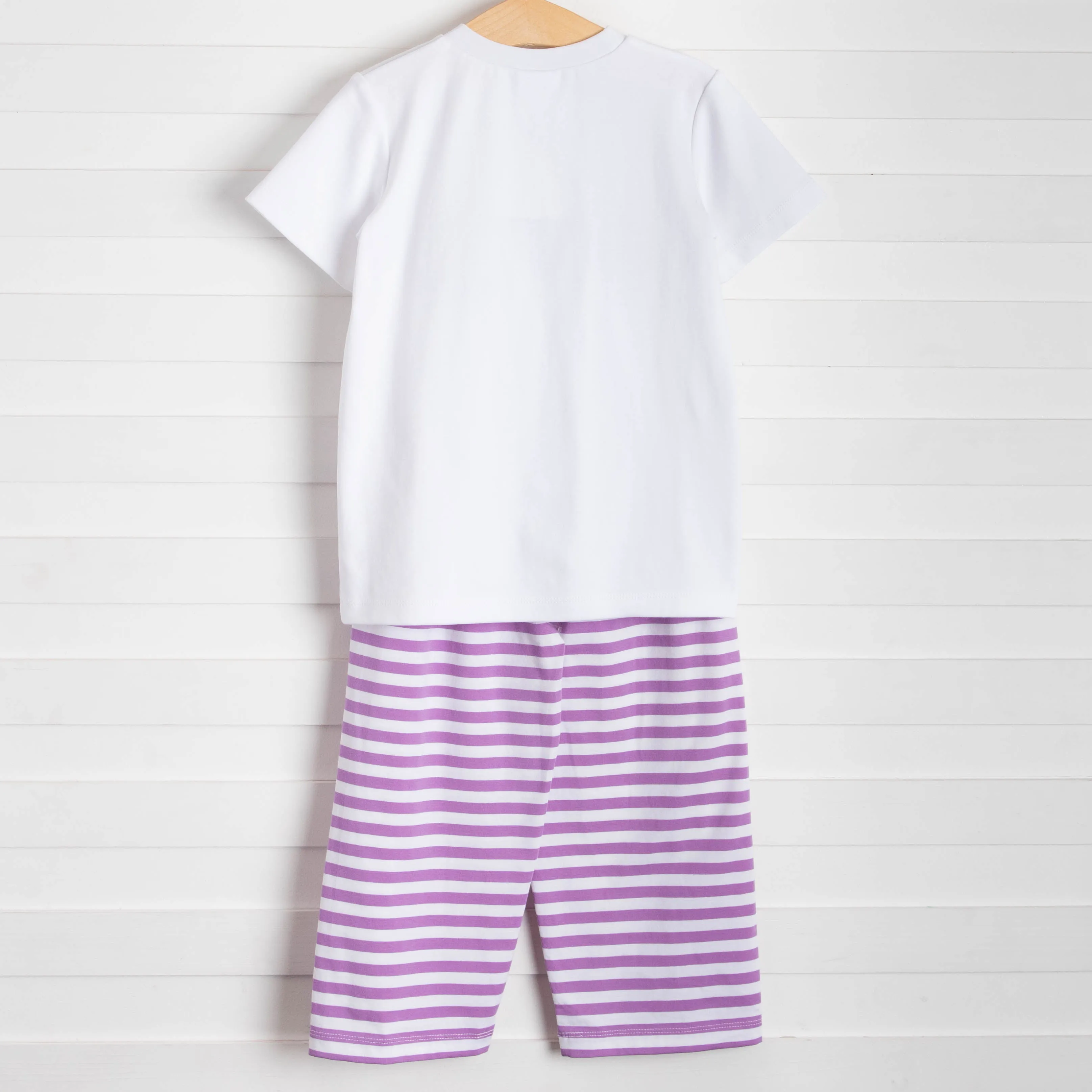 Fleur de Fun Embroidered Pant Set, Purple