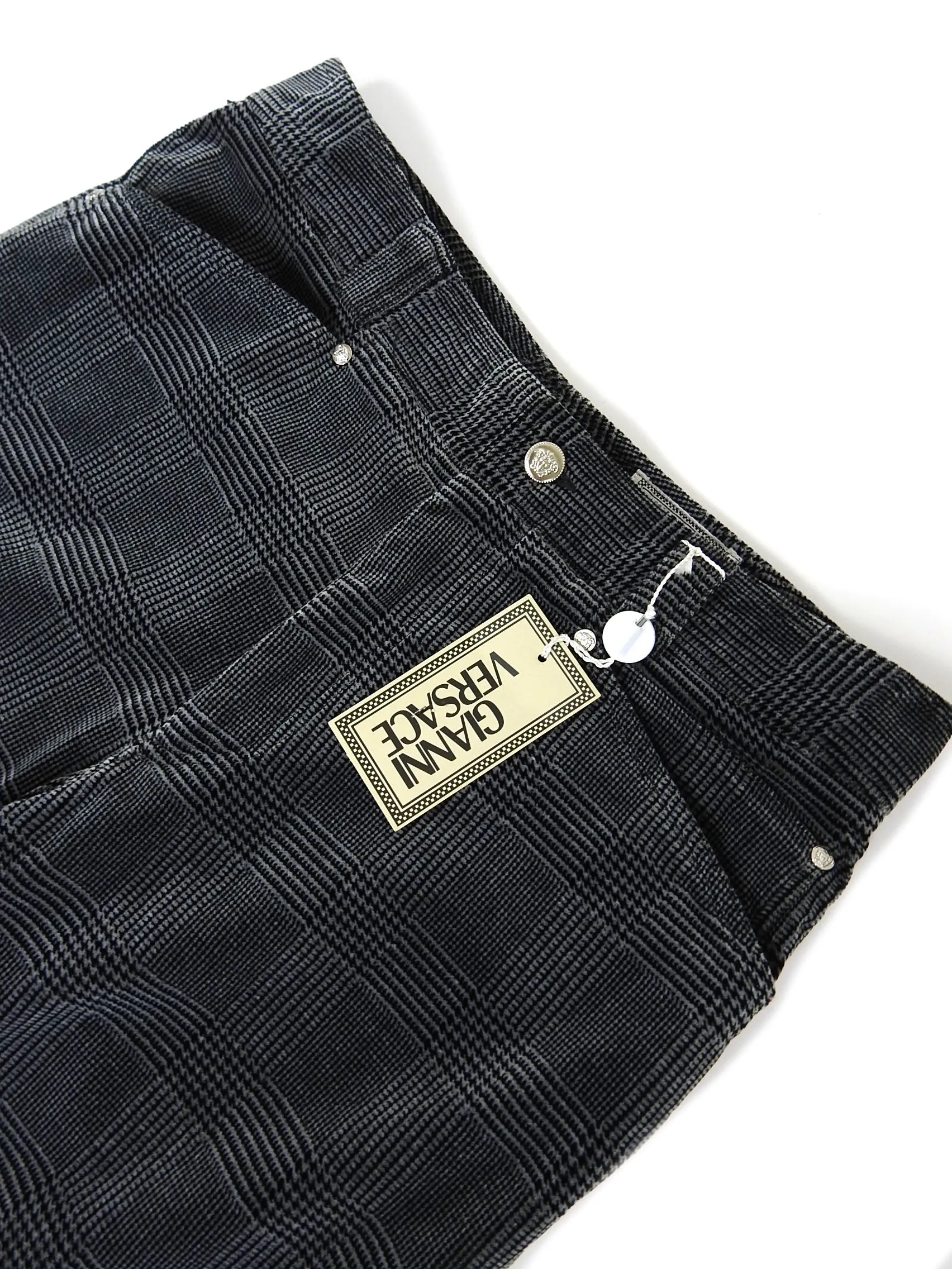 Gianni Versace Vintage Velour Trousers Size 50