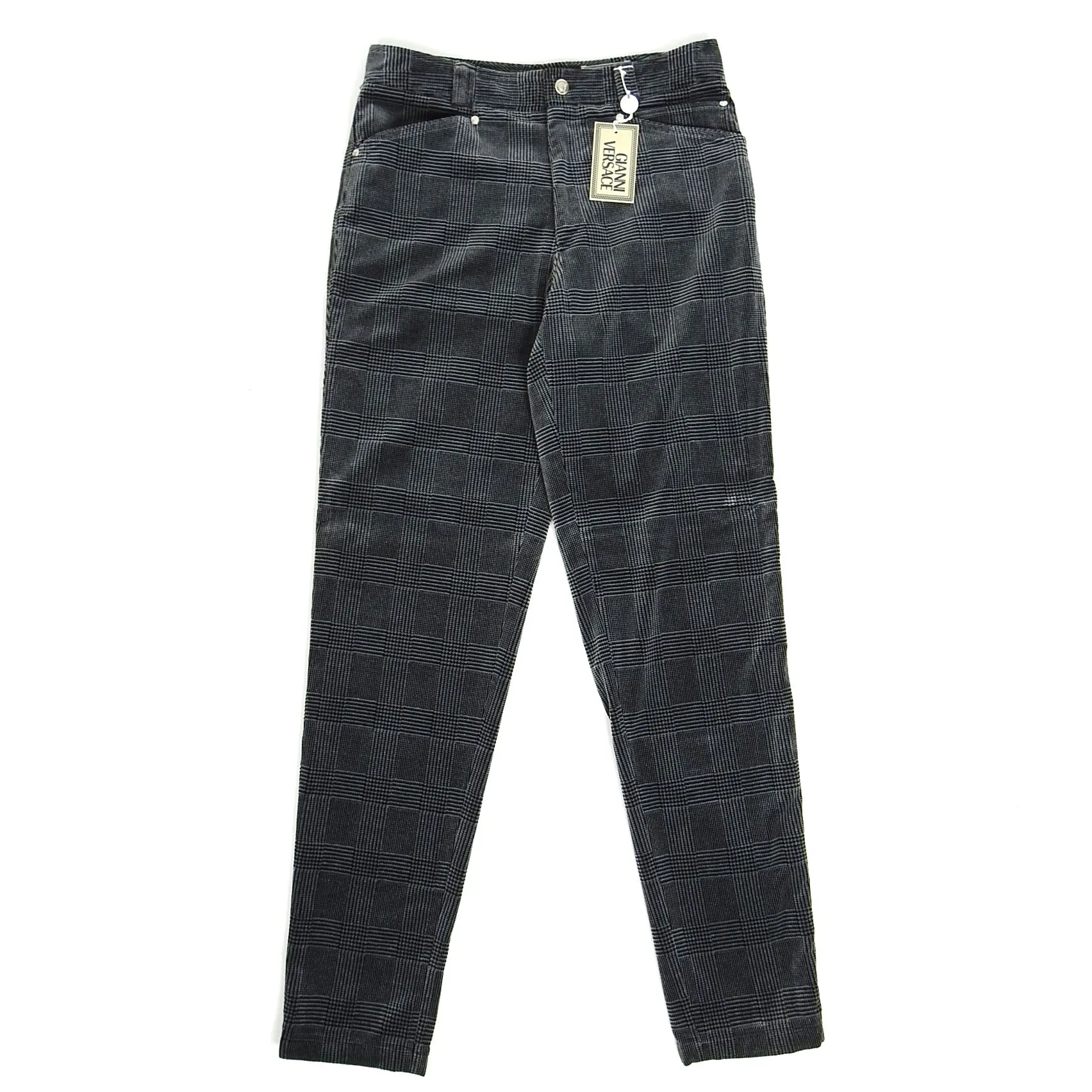 Gianni Versace Vintage Velour Trousers Size 50