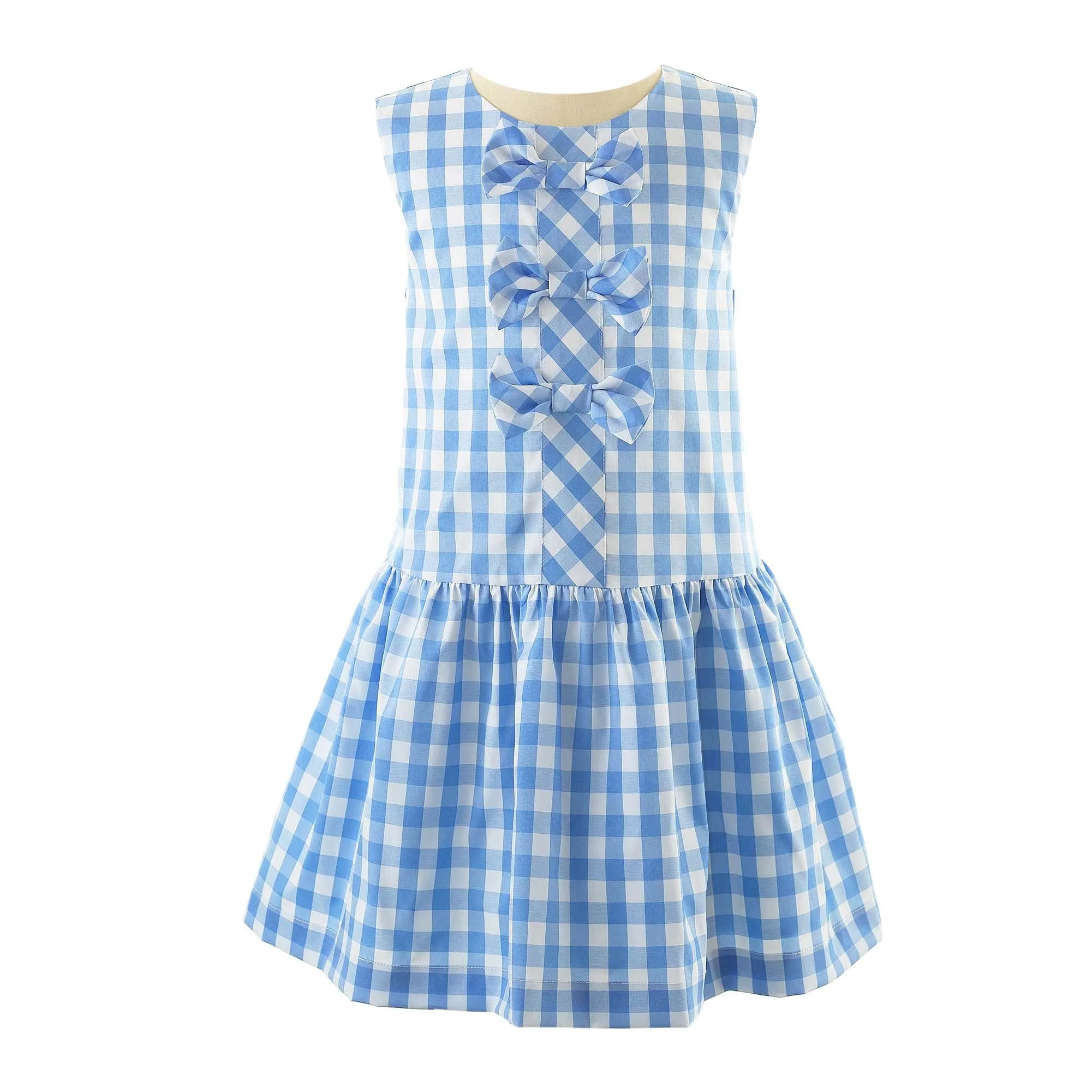 Gingham Taffeta Bow Dress