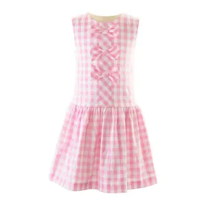 Gingham Taffeta Bow Dress