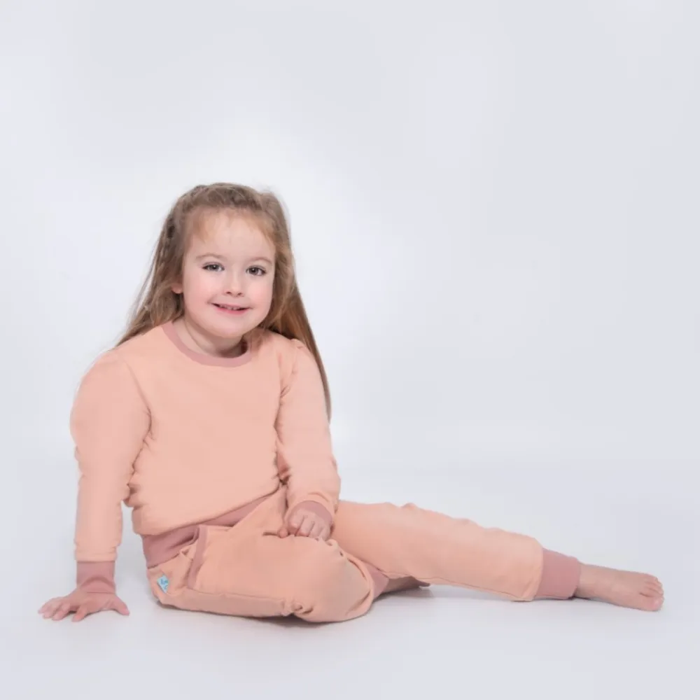 Girls Pink Jersey Lounge Set