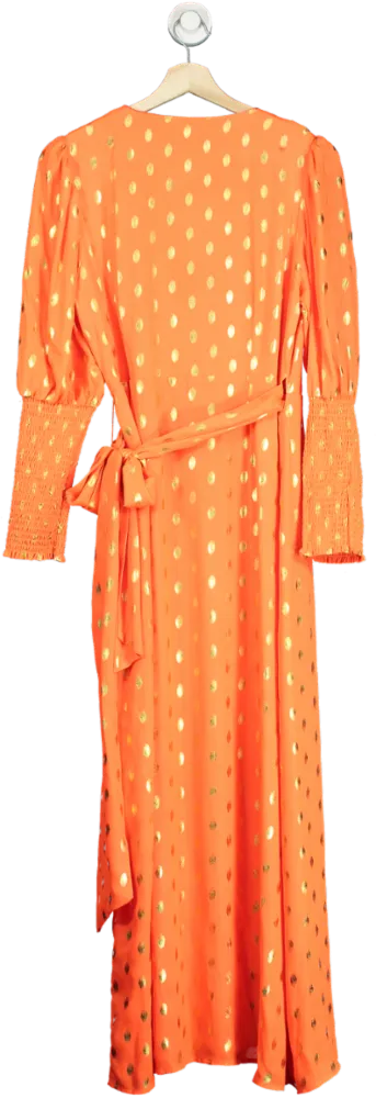 Glamorous Orange Faari Wrap Dress UK 10