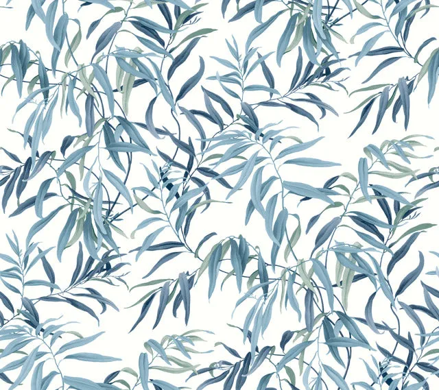 GO8242 Willow Grove Sky Wallpaper-Blue
