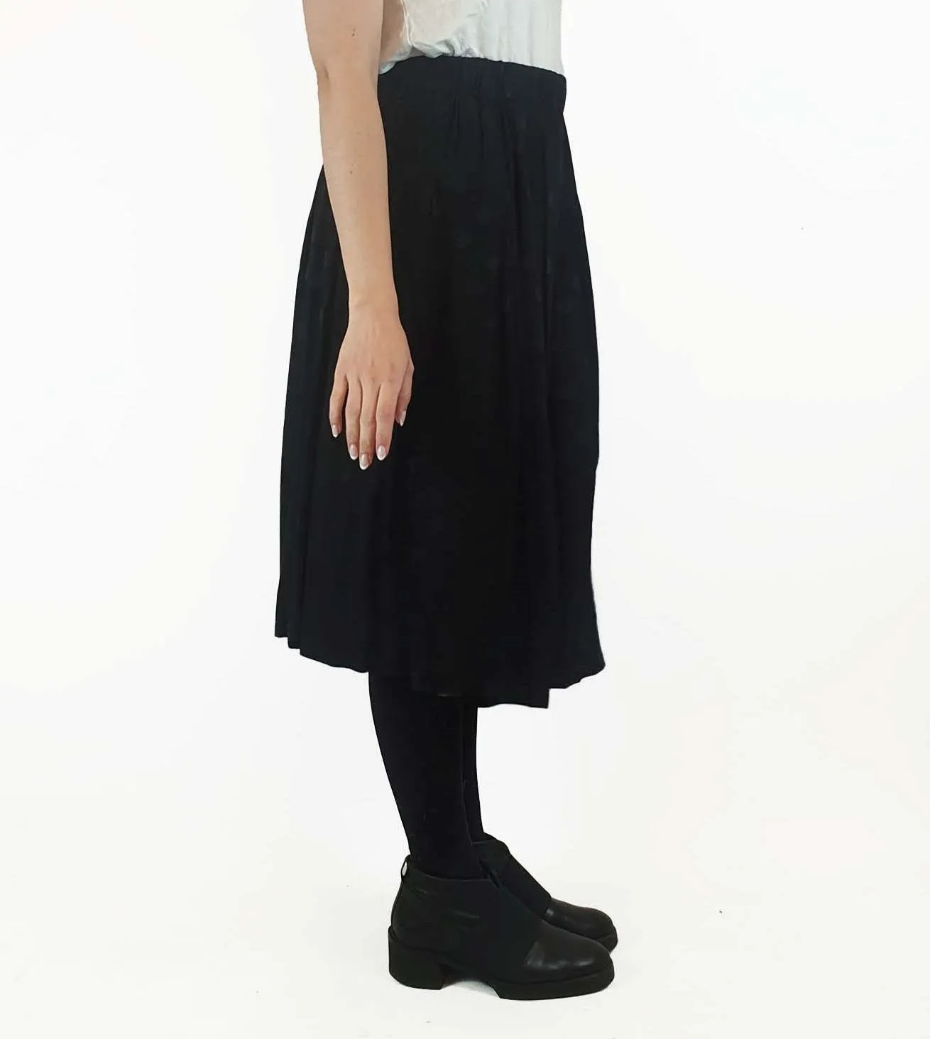 Gorman black polka dot print skirt size 10