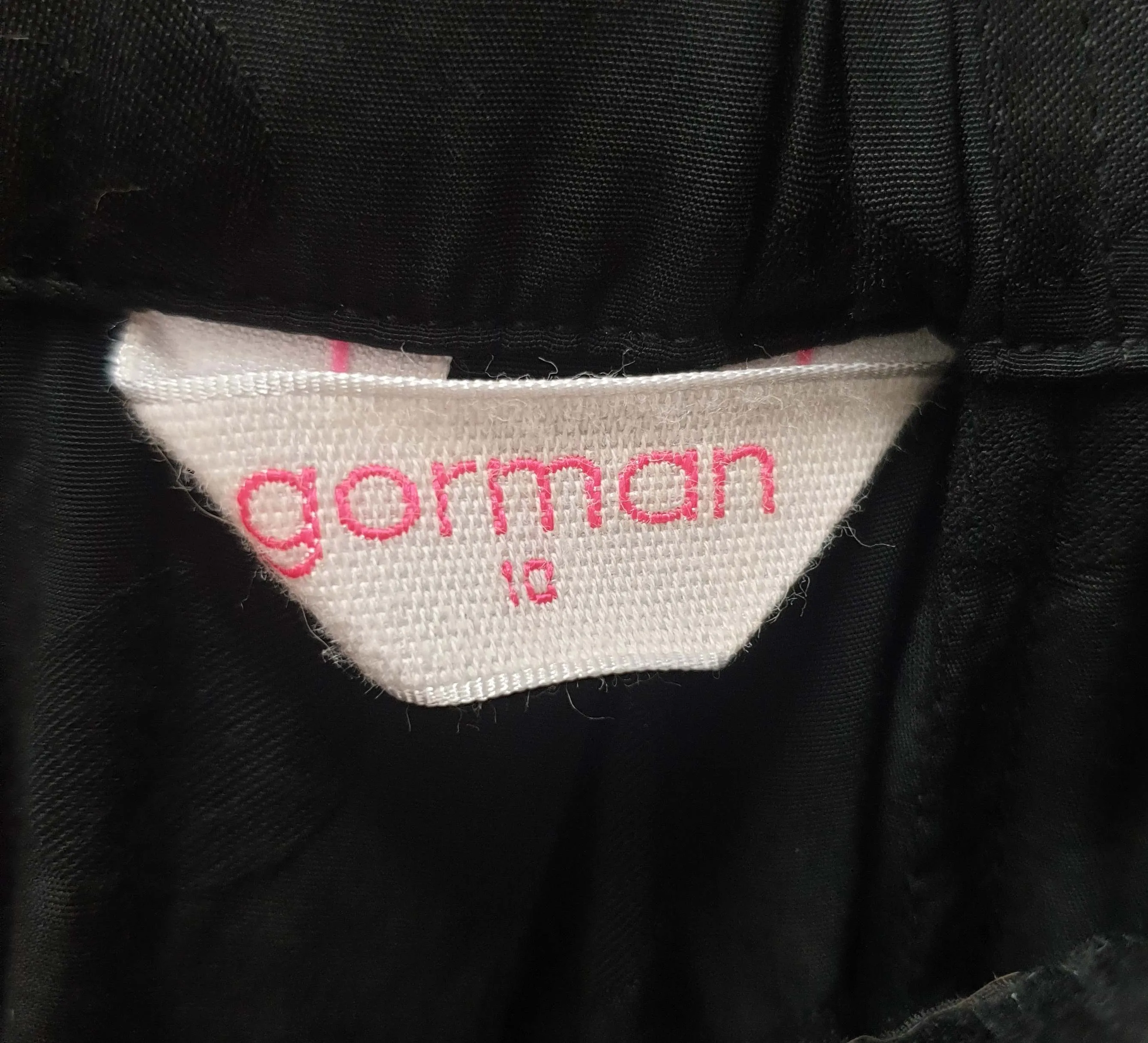 Gorman black polka dot print skirt size 10
