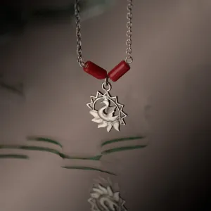 Hansini Charms Silver Necklace by MOHA