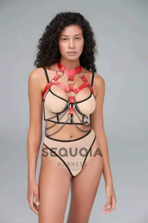 Harness "Amora" Red