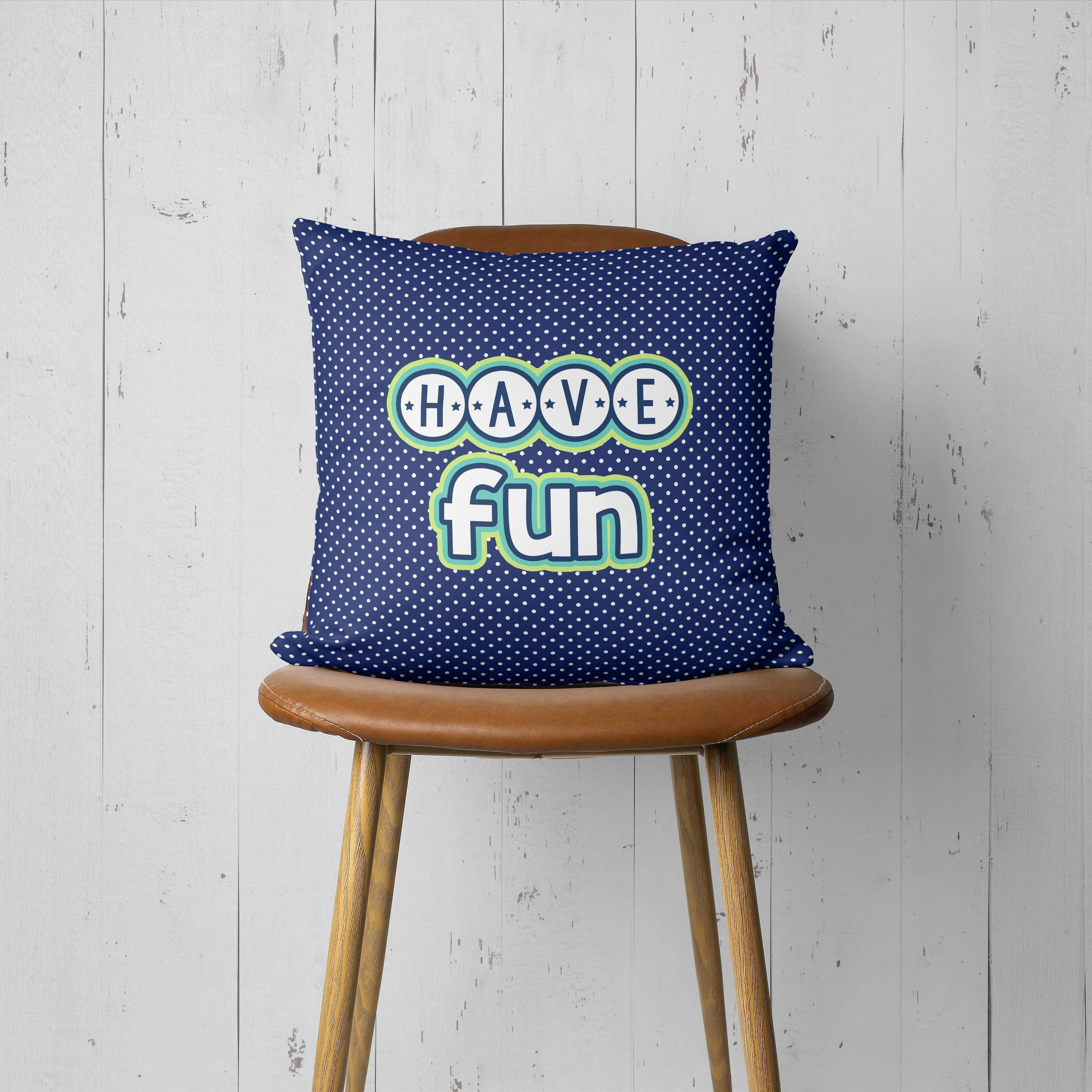 Have Fun Polka Dot Playroom Pillow